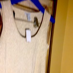 Carmen Marc Volvo XL gold metallic tank top